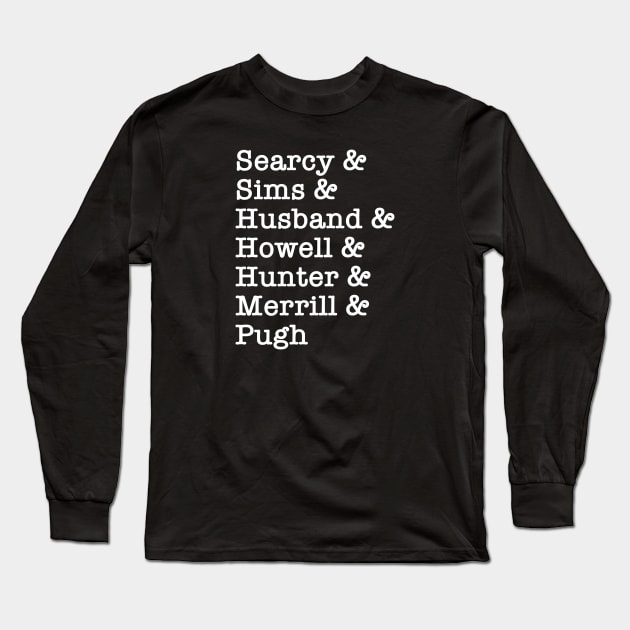 Names of Regulators (Small Font) Long Sleeve T-Shirt by Aeriskate